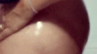 Donna leaves window open during shower, I secretly film her