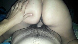 Just the tip in her ass?