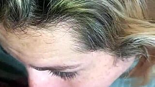 Latina slut swallows cum like breakfast!