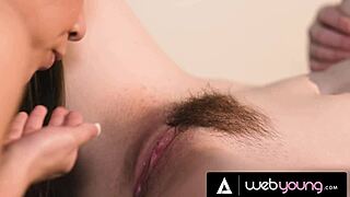 kimmy kimm comforted by hazel moore soft romantic sex