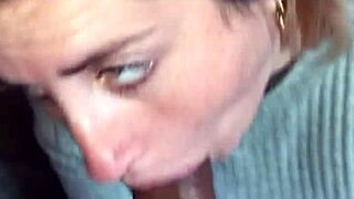 Latina slut swallows cum like breakfast!