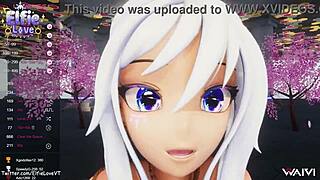 hentai vtuber elfie love does paizuri titty fucking and let you cum on her huge tits w count down in vr 3d vrchat mmd 😍