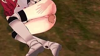 i fuck malty s melromarc's pussy and cum on her big tits in 3d hentai