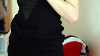 malvina strips clothes in shop for solo fun