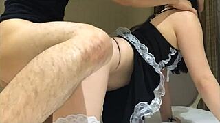 yo, check this wild chinese babe in stockings as bunny girl... unreal moans!