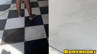 Mature Wife Feels Intense Pleasure As Neighbor Cums On Her Skin From Roof