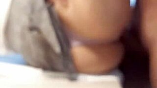 joven estudiante de 18 años con hermoso culo es penetrada y creampied