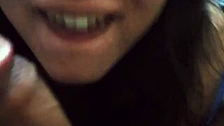 giving oral to hunter 666, that latina amateur