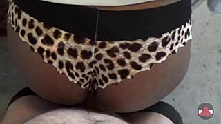 pov creampie in panties with big cock