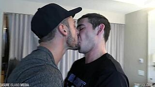 he stretches him out with his cock and loads him up with cum