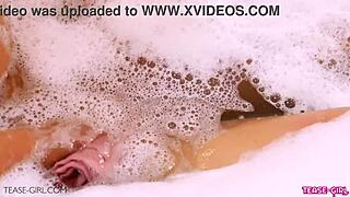 Sexy teen brunette gets pov massage from uncle.