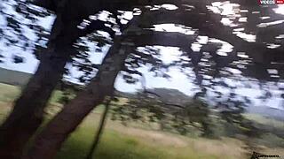 Fucking Blonde Teen Outdoors