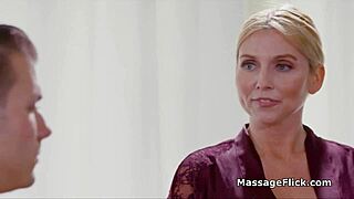 Two Masseuses Pleasing Clients Cock at the Same Time