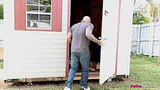 Petite teen fucks real man, Electra Eats Glass.