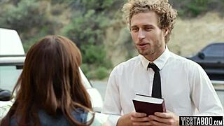 Teen 18+ Blows Big Tits In Missionary!