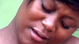 Why Is That Ebony Neighbor Worshiping Big Cock In African Bush?