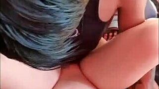 busty teen 18+ school girl bounces big tits in compilation