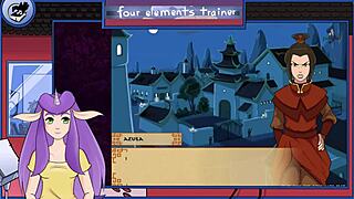 Avatar the Last Airbender four elements trainer part 18 with sexy hentai action