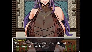 Playing mirenas manor, episode 1: bath titjob with huge witch boobs