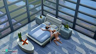 Hot Love - Liberty Lee - Sims 4 Wedding Bride Married Cumshot