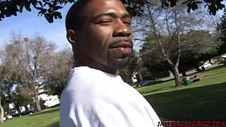 Wow, Girl From Park Sucks And Fucks Two Big Black Cocks!