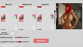 3d metal bondage game with big tits!