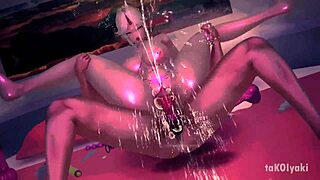 Dominant cowgirl dominates with boobjobs in hentai animation 😏