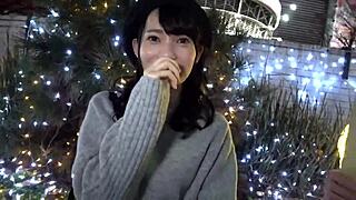 Beautiful japanese babe climaxes repeatedly from doggystyle cumshots