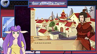 Avatar the Last Airbender four elements trainer part 18 with sexy hentai action