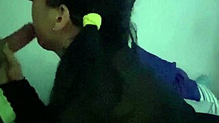 big tits blowjob in lingerie with tattooed brunette and big cock.