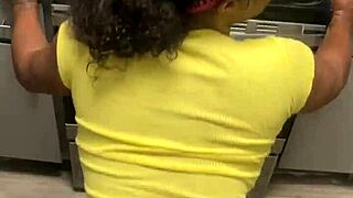 Big booty fem tranny takes dildo creampie