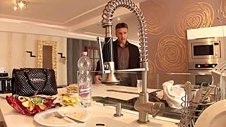 Aleska Diamond, Slutty Maid, Worships Her Master's Monster Cock With Blowjob And Ass Play