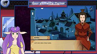 Avatar the Last Airbender four elements trainer part 18 with sexy hentai action