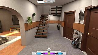 Pretty milf with big tits spies in bathroom while not daughter watches toilet scene