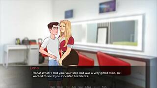 Hentai game featuring big-boobed teens and monster cocks