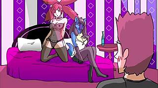 in this pokemon animation, they do a threesome and fuck hard by derpixon
