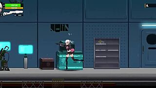 I have big tits and get fucked hard in the ass with cum from big cocks during this anime game.