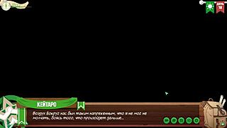 Friends joke around in the camp episode