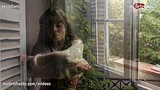 My dirty hobby: quick blowjob and creamy facial on skinny teen