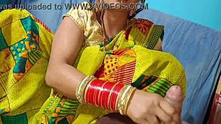 Cultured boy fucks neighbor madam in wedding-themed Hindi porn