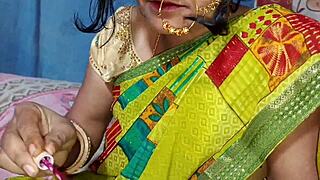 Cultured boy fucks neighbor madam in wedding-themed Hindi porn