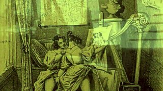 vintage illustration of retro cartoon antique