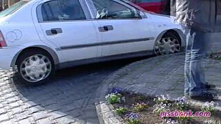 i peed very publicly outdoors