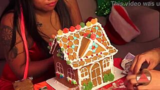 making a gingerbread house part 2