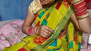 Cultured boy fucks neighbor madam in wedding-themed Hindi porn