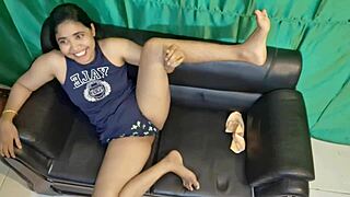 I watch my hot housewife get a hard fuck, full video with hanif and adori.