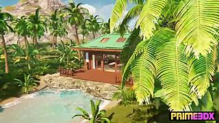 I love this deep tissue massage animation with futanari foursome by Prime3DX featuring huge assfucking and monster cocks.