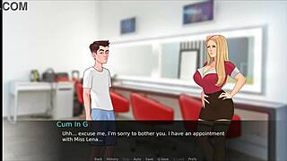 Hentai game featuring big-boobed teens and monster cocks