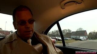 HORNY MILF FUCKS stranger in TAXI!