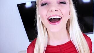 riley star, this hot blonde, sucking deepthroat in pov